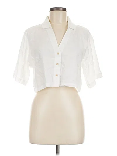 Pre-owned Kirious Short Sleeve Blouse In Ivory