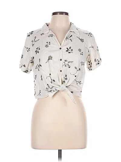 Pre-owned Kirious Short Sleeve Blouse In Ivory