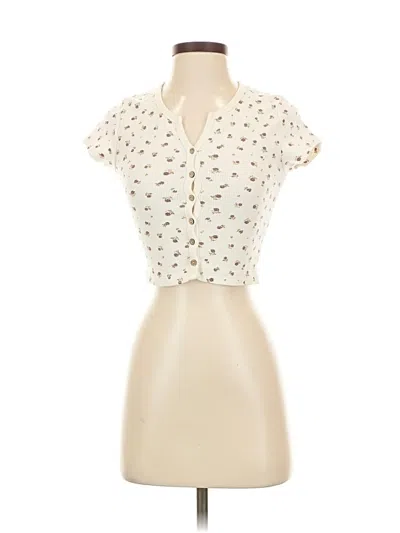 Pre-owned Kirious Short Sleeve Henley Shirt In White