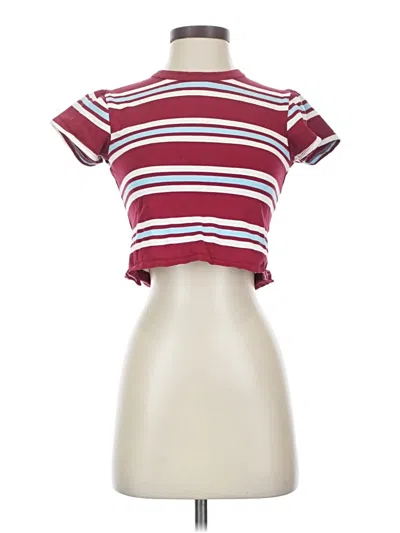 Pre-owned Kirious Short Sleeve Turtleneck In Burgundy