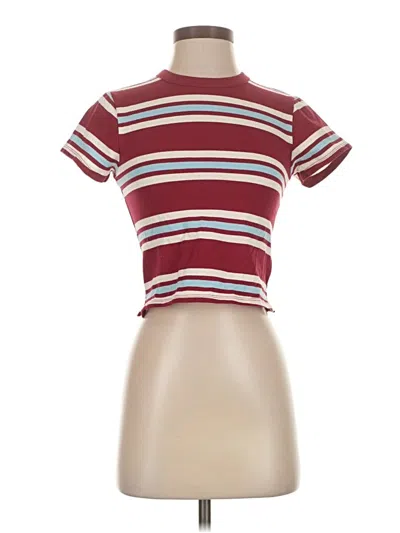Pre-owned Kirious Short Sleeve Turtleneck In Burgundy