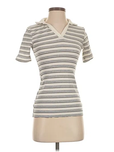 Pre-owned Kirious Short Sleeve Turtleneck In White