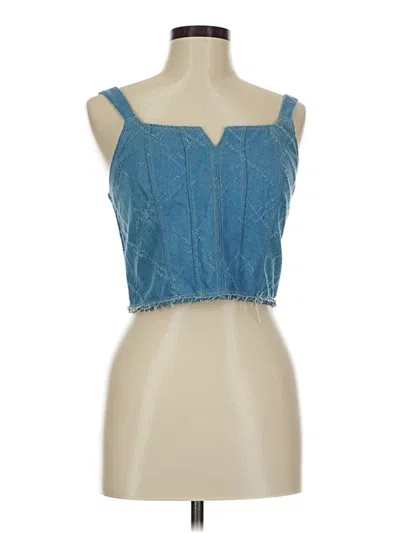 Pre-owned Kirious Sleeveless Blouse In Blue