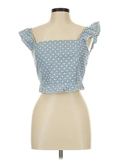 Pre-owned Kirious Sleeveless Blouse In Blue