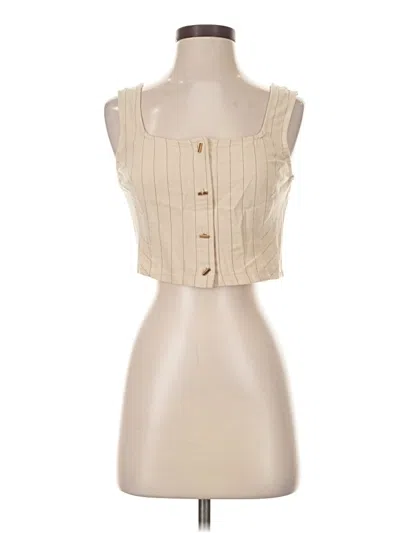 Pre-owned Kirious Sleeveless Blouse In Ivory