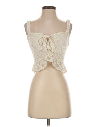 Pre-owned Kirious Sleeveless Blouse In Ivory
