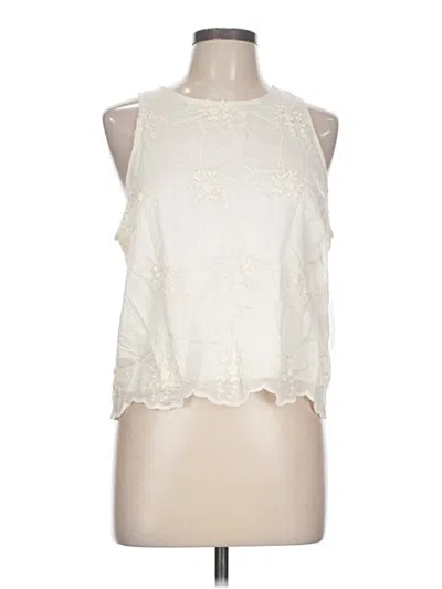 Pre-owned Kirious Sleeveless Blouse In Ivory