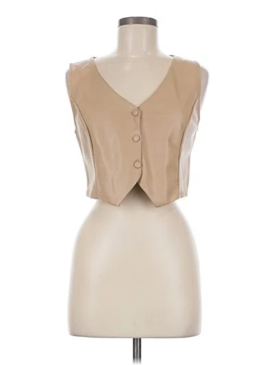Pre-owned Kirious Sleeveless Blouse In Tan