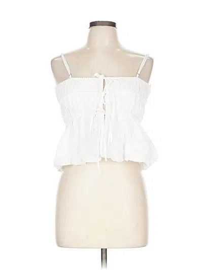 Pre-owned Kirious Sleeveless Blouse In White