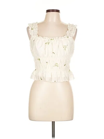 Pre-owned Kirious Sleeveless Blouse In White