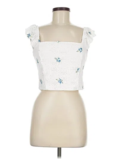 Pre-owned Kirious Sleeveless Blouse In White