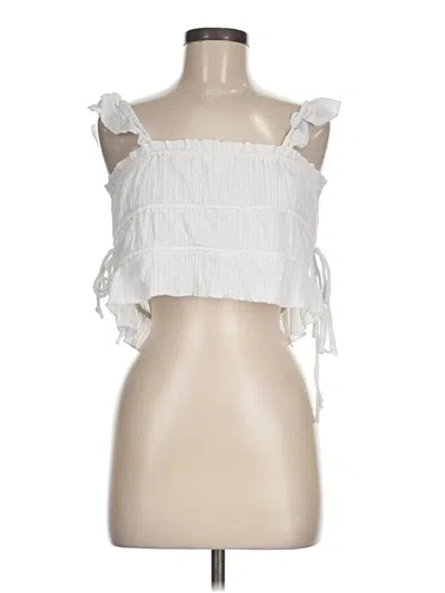 Pre-owned Kirious Sleeveless Blouse In White