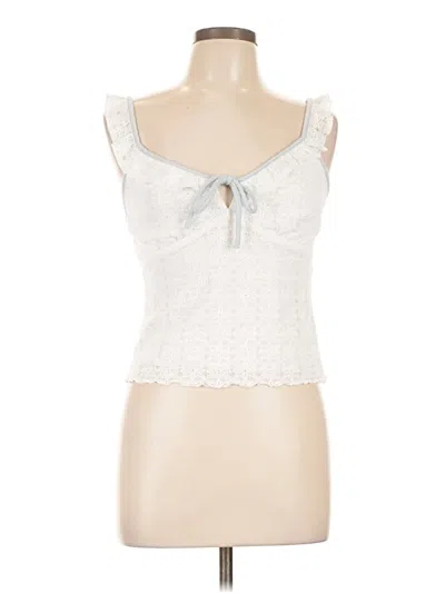 Pre-owned Kirious Sleeveless Blouse In White