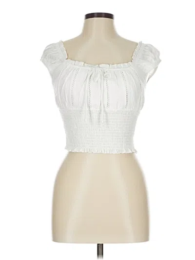 Pre-owned Kirious Sleeveless Blouse In White