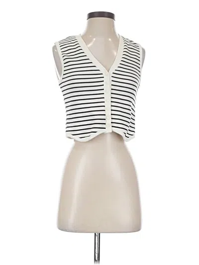 Pre-owned Kirious Sleeveless Blouse In White