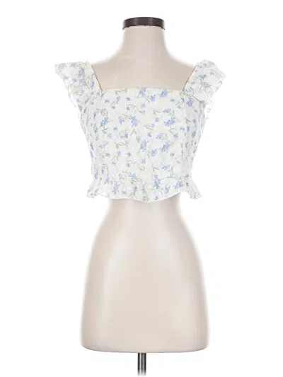 Pre-owned Kirious Sleeveless Blouse In White