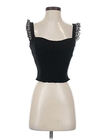 Pre-owned Kirious Sleeveless Top Black Sweetheart Neckline Tops