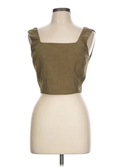 Pre-owned Kirious Sleeveless Top Brown Square Neckline Tops