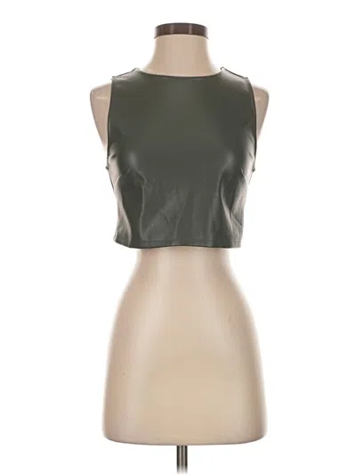 Pre-owned Kirious Sleeveless Top Green Halter Neckline Tops