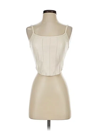 Pre-owned Kirious Sleeveless Top Ivory Square Neckline Tops