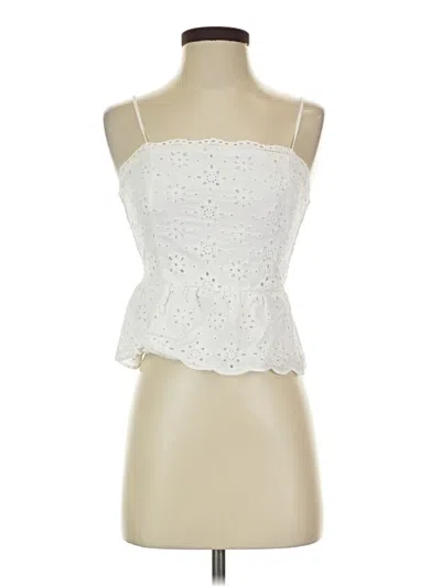 Pre-owned Kirious Sleeveless Top White Strapless Neckline Tops
