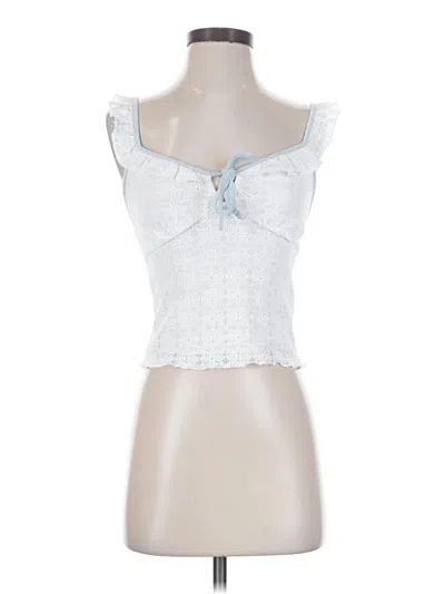 Pre-owned Kirious Sleeveless Top White Sweetheart Neckline Tops