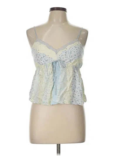 Pre-owned Kirious Tank Top Blue Strapless Neckline Tops