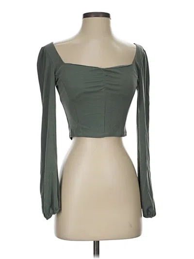 Pre-owned Kirious Tube Top Green Strapless Neckline Tops