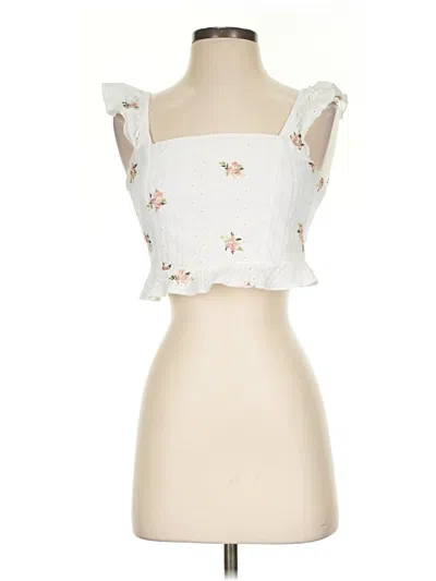 Pre-owned Kirious Tube Top White Strapless Neckline Tops
