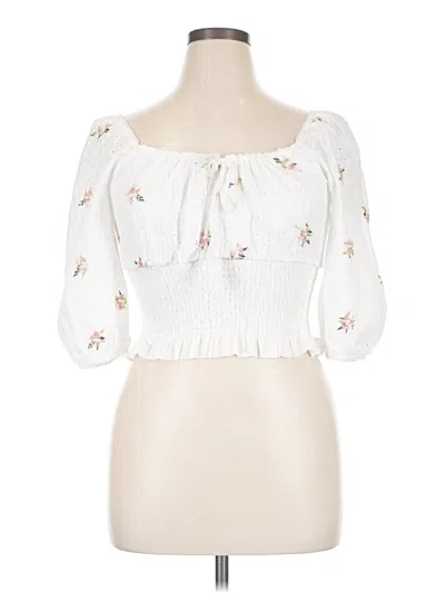 Pre-owned Kirious Tube Top White Strapless Neckline Tops