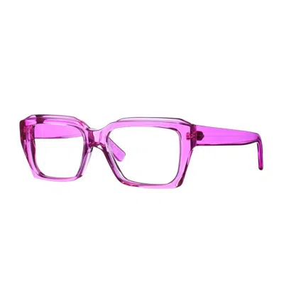 Kirk & Kirk Cecil Eclectic Rectangular Eyeglasses With Bold Edges In Pink