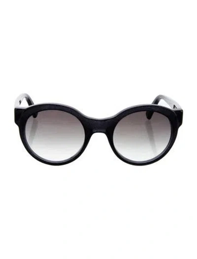 Pre-owned Kirk&kirk Round Gradient Sunglasses In Black