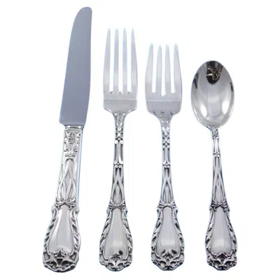Pre-owned Kirk Silver Company Quadrille By Kirk Sterling Silver Flatware Set For 12 Service 60 Piece