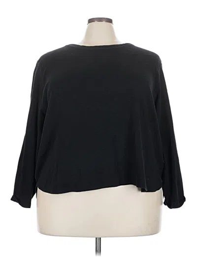 Pre-owned Kirkland Signature 3/4 Sleeve T-shirt In Black