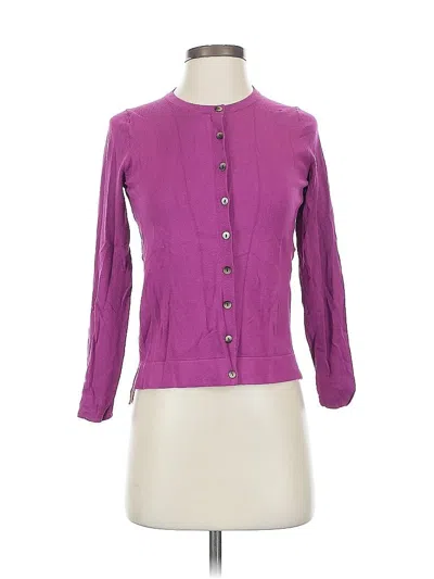 Pre-owned Kirkland Signature Cardigan Sweater In Purple