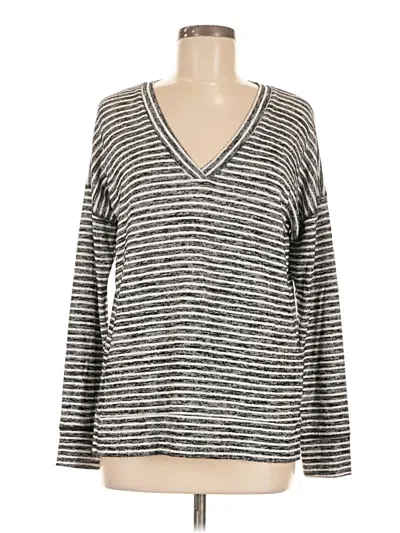 Pre-owned Kirkland Signature Long Sleeve Henley Shirt In Gray