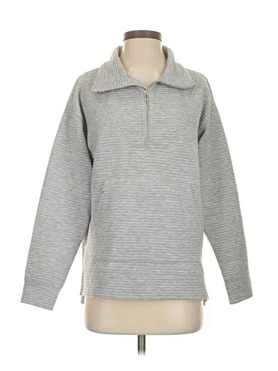 Pre-owned Kirkland Signature Long Sleeve Polo Shirt In Silver