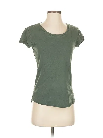Pre-owned Kirkland Signature Short Sleeve Top Green Scoop Neck Tops