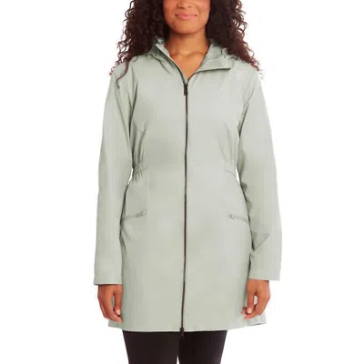 Kirkland Signature Women's Hooded Windbreaker Rain Jacket In Green