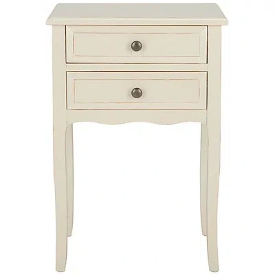 Kirkland's 2-drawer Mika Traditional Accent Table In White