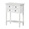 Kirkland's 3-drawer Turned Legs Accent Table In White