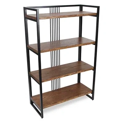 Kirkland's 4-tier Black Metal Frame Shelf In Multi