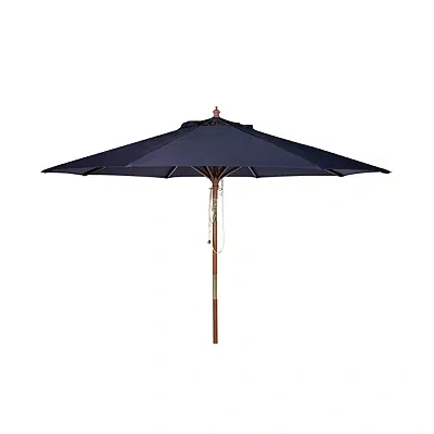 Kirkland's 9 Ft. Eucalyptus Outdoor Umbrella In Blue