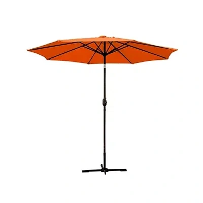 Kirkland's 9 Ft. Hand Crank Tilt Umbrella In Orange