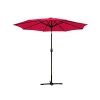 Kirkland's 9 Ft. Hand Crank Tilt Umbrella In Red