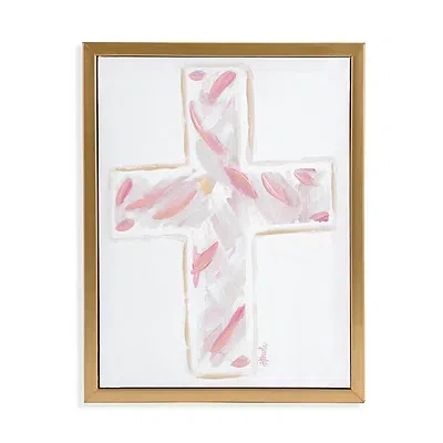 Kirkland's Abstract Cross Framed Canvas Art Print In Brown