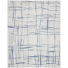 Kirkland's Abstract Linear Area Rug In Blue