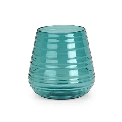 Kirkland's Acrylic Short Ribbed Tumbler In Blue