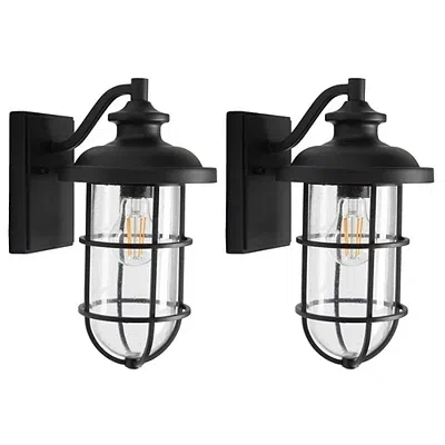 Kirkland's Adelle Outdoor Wall Sconces In Black