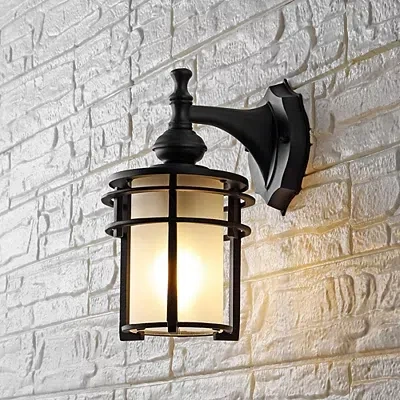 Kirkland's Adisyn Outdoor Wall Sconce In Black